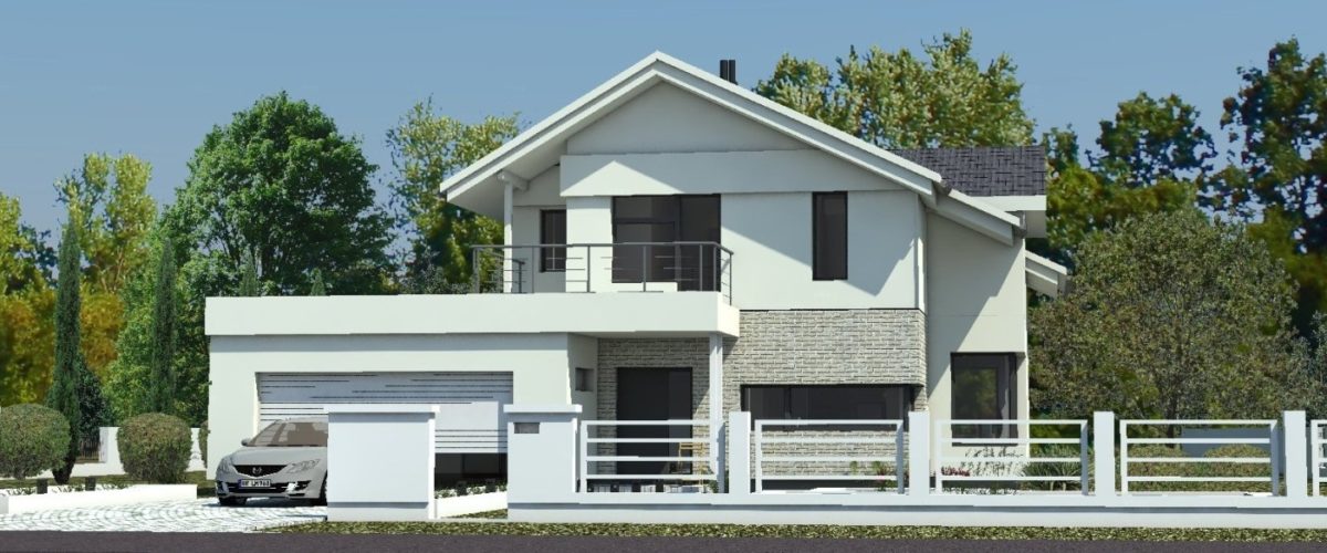 Modernistyczny dom - projekt Łódź Modernistyczny dom - projekt Łódź